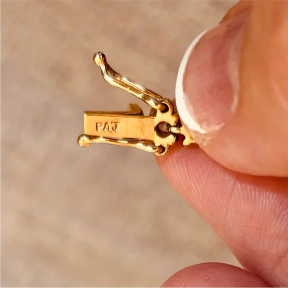 Tennis Bracelet with Simulate Ruby Gemstones and CZ Diamonds 14K Gold/Sterling - Picture 10 of 11